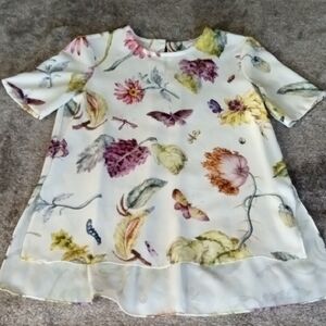 Adam Lippes Collective Floral Fauna Blouse